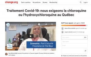 Quelques témoignages de québécois et québécoises sur l’hydroxychloroquine